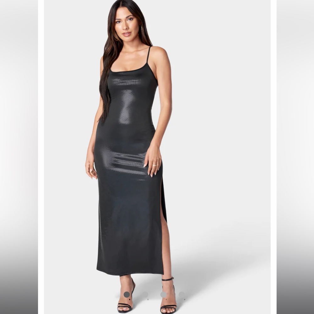 Bebe Hologram Maxi Dress